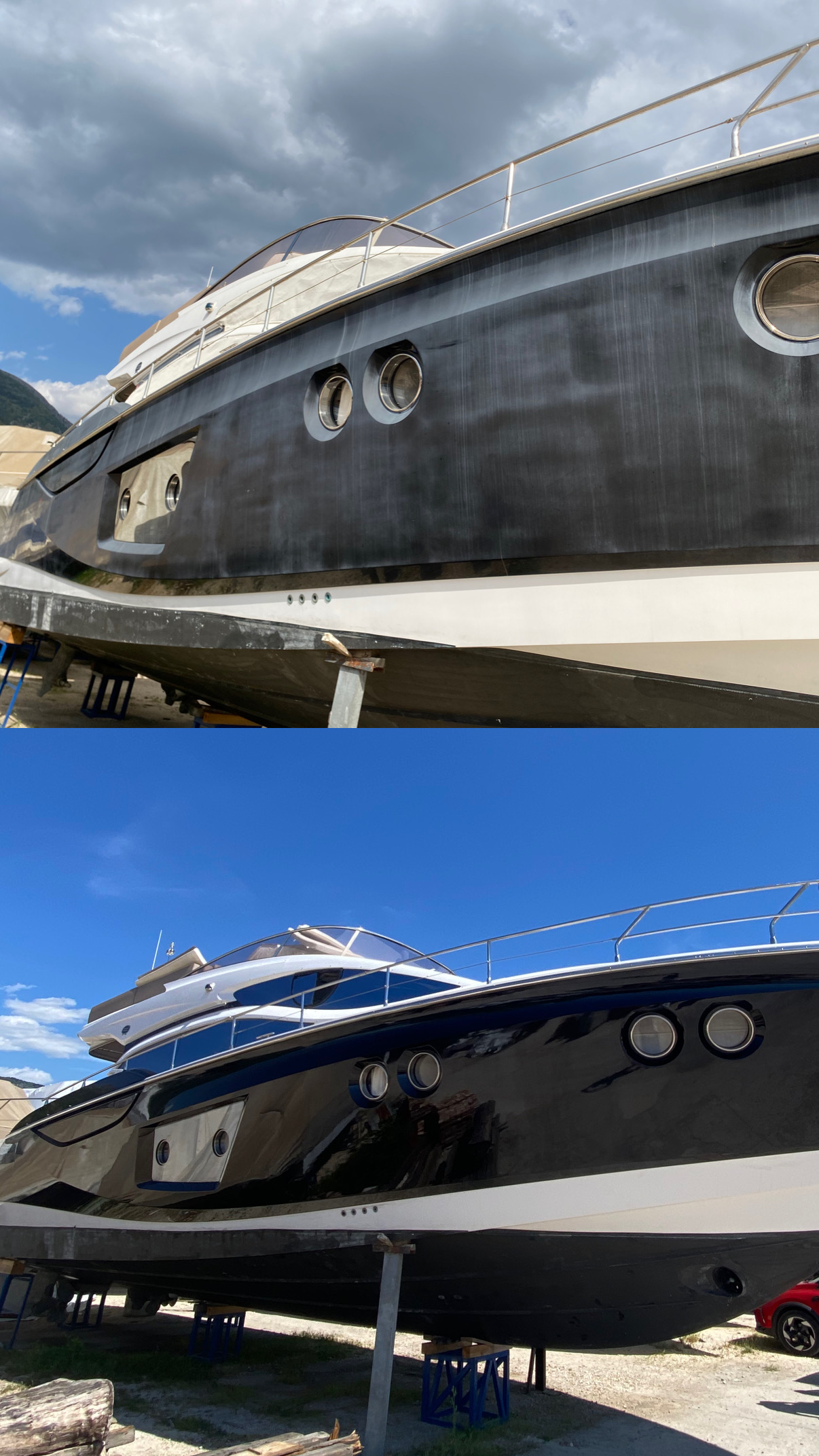 Boat side hull detailing result